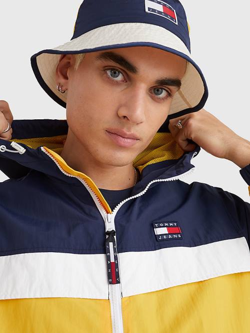 Tommy Hilfiger Badge Chicago Windbreaker Kabát Férfi Sárga | TH651WRK