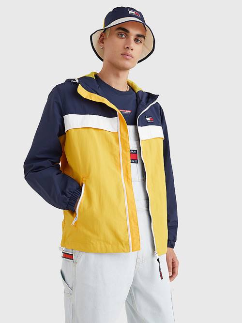 Tommy Hilfiger Badge Chicago Windbreaker Kabát Férfi Sárga | TH651WRK