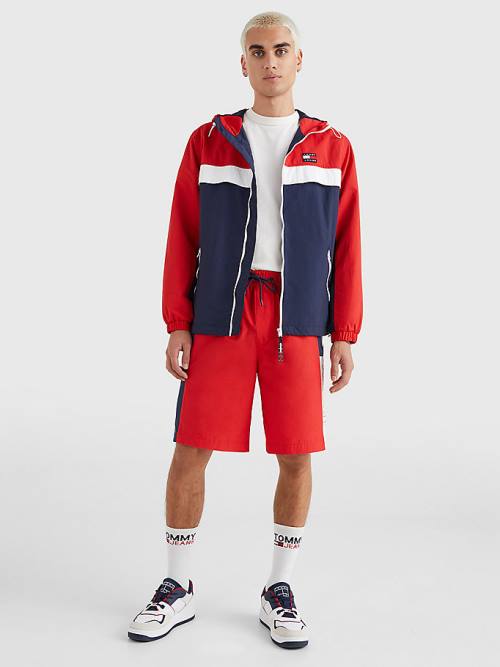 Tommy Hilfiger Badge Chicago Windbreaker Kabát Férfi Kék | TH791BTN