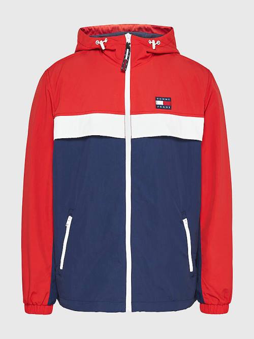 Tommy Hilfiger Badge Chicago Windbreaker Kabát Férfi Kék | TH791BTN