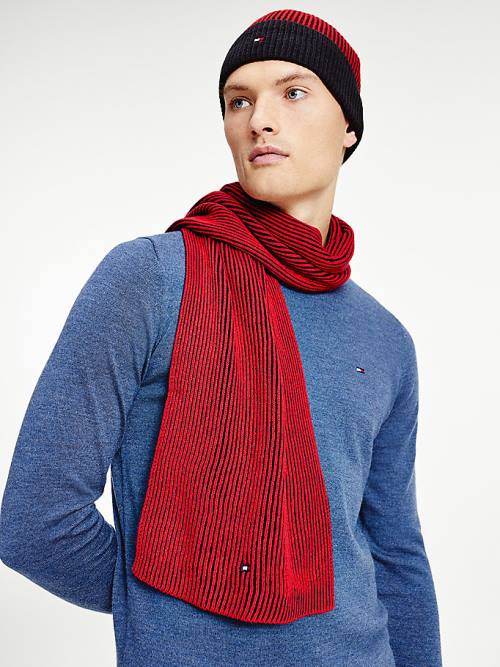 Tommy Hilfiger Beanie And Scarf Gift Set Kalap Férfi Kék | TH279YMZ