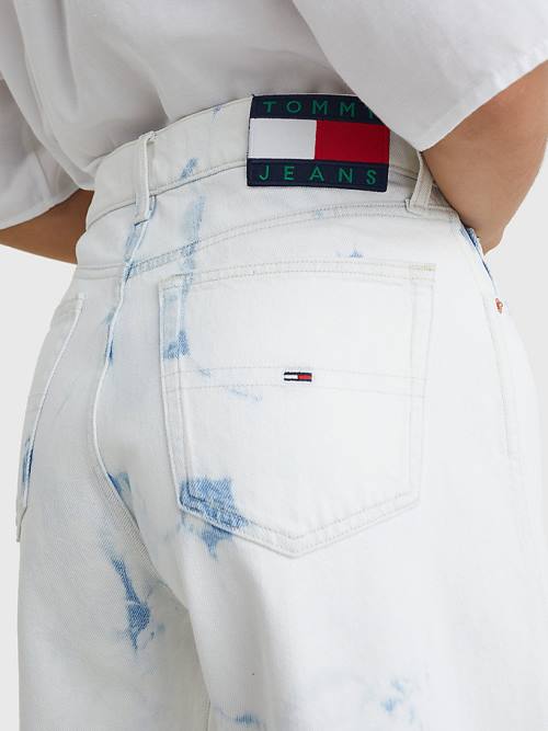 Tommy Hilfiger Betsy Acid Wash Bermuda Rövidnadrág Női Denim | TH472HEF