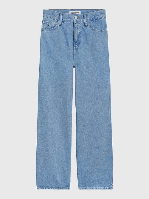 Tommy Hilfiger Betsy Mid Rise Loose Farmer Női Denim | TH297PKT