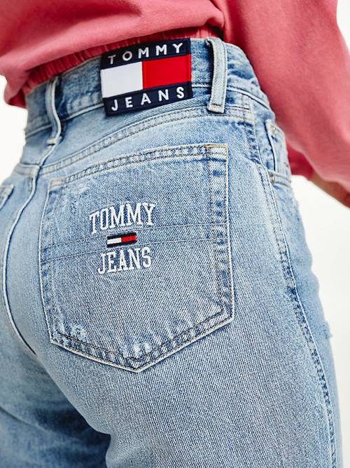 Tommy Hilfiger Betsy Mid Rise Straight Hemp Farmer Női Denim | TH627ZJH