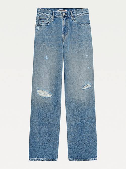 Tommy Hilfiger Betsy Mid Rise Straight Hemp Farmer Női Denim | TH627ZJH