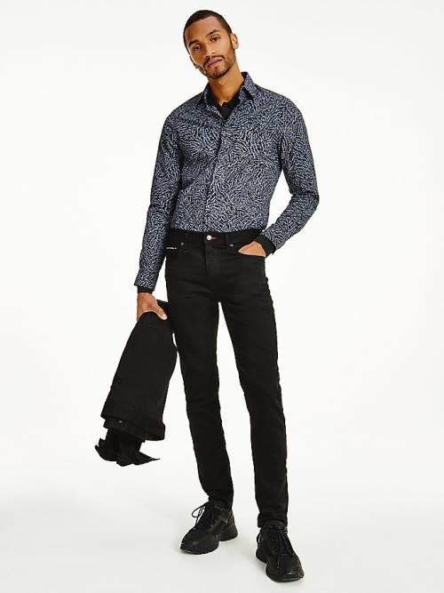 Tommy Hilfiger Bleecker Slim Black Farmer Férfi Denim | TH341ROT