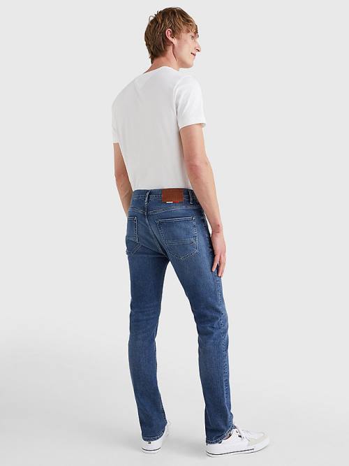 Tommy Hilfiger Bleecker Slim Faded Farmer Férfi Denim | TH421YEF