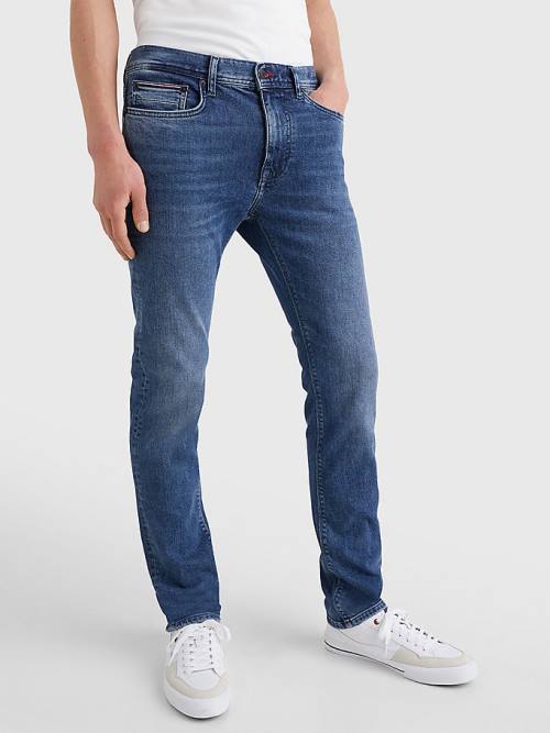 Tommy Hilfiger Bleecker Slim Faded Farmer Férfi Denim | TH421YEF