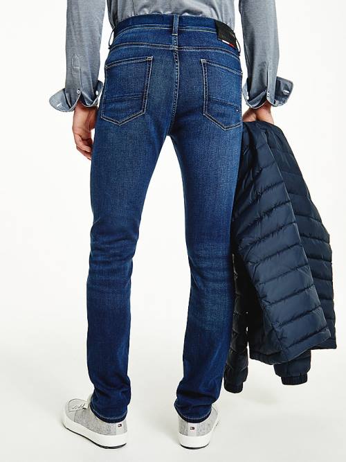 Tommy Hilfiger Bleecker Slim Faded Farmer Férfi Denim | TH480QLW