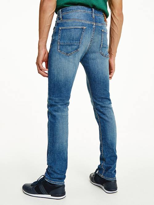 Tommy Hilfiger Bleecker Slim Faded Farmer Férfi Denim | TH653ZJB