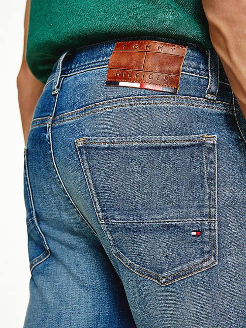 Tommy Hilfiger Bleecker Slim Faded Farmer Férfi Denim | TH653ZJB