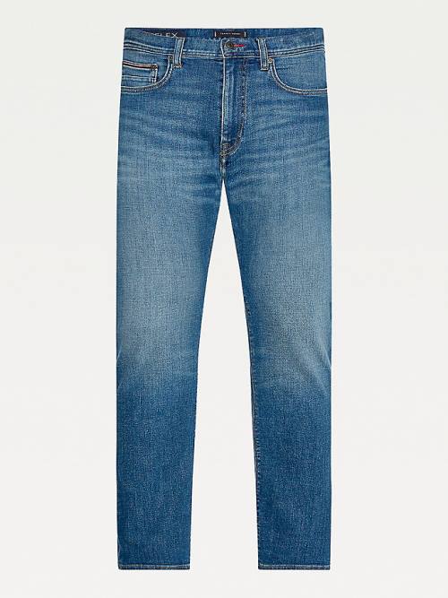 Tommy Hilfiger Bleecker Slim Faded Farmer Férfi Denim | TH653ZJB