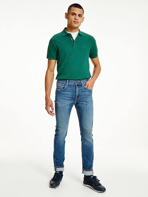 Tommy Hilfiger Bleecker Slim Faded Farmer Férfi Denim | TH653ZJB