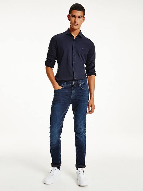 Tommy Hilfiger Bleecker Slim Faded Farmer Férfi Denim | TH850UXV