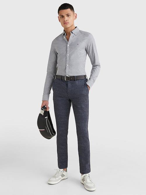 Tommy Hilfiger Bleecker Slim Fit Jersey Nadrág Férfi Kék | TH109AQF