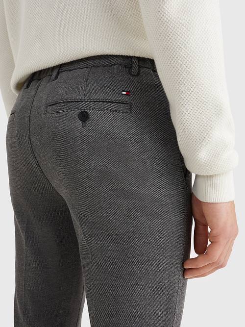 Tommy Hilfiger Bleecker Slim Fit Jersey Chinos Nadrág Férfi Szürke | TH357BNR