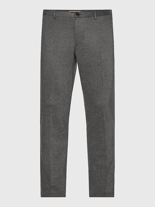 Tommy Hilfiger Bleecker Slim Fit Jersey Chinos Nadrág Férfi Szürke | TH357BNR