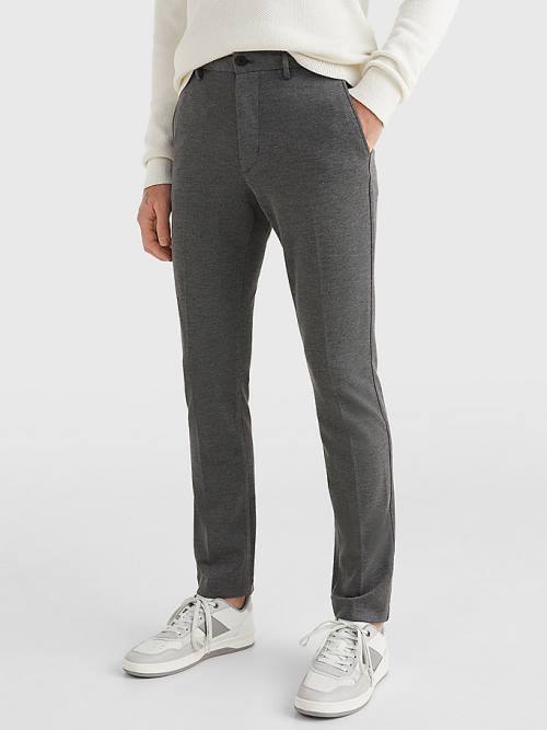 Tommy Hilfiger Bleecker Slim Fit Jersey Chinos Nadrág Férfi Szürke | TH357BNR