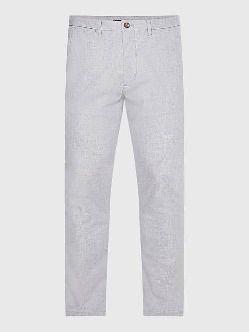 Tommy Hilfiger Bleecker Wool Look Slim Fit Nadrág Férfi Szürke | TH841ZEY