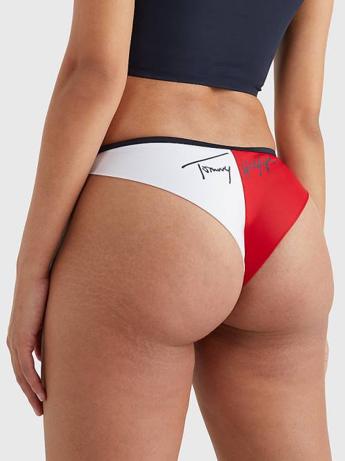 Tommy Hilfiger Brazilian Bikini Bottoms Fürdőruha Női Kék | TH095BAV