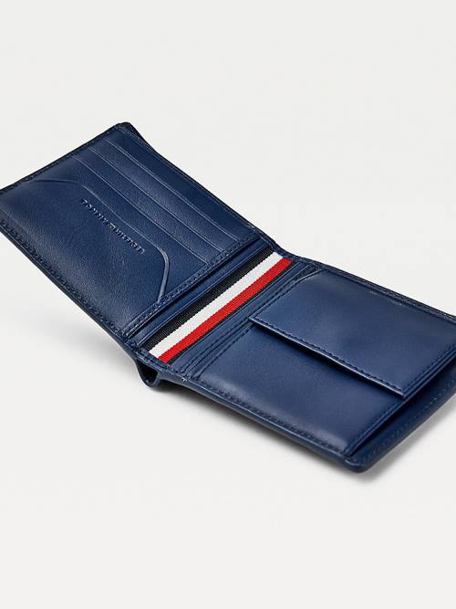 Tommy Hilfiger Business Monogram Extra Cards Coin Pénztárca Férfi Kék | TH172IBJ