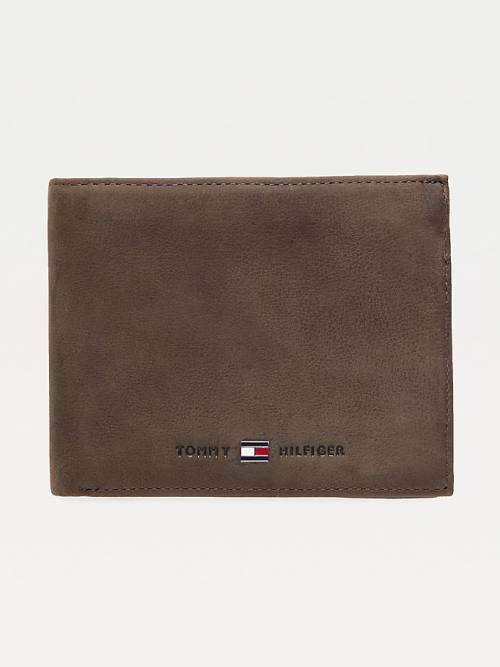 Tommy Hilfiger Bőr Trifold Pénztárca Férfi Barna | TH954JRD