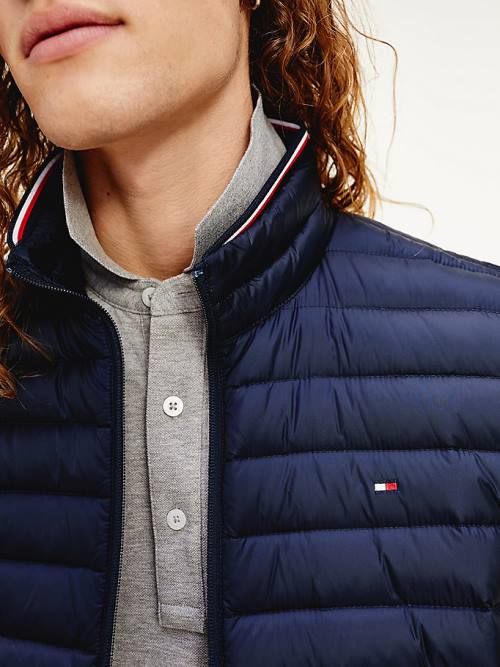 Tommy Hilfiger CORE PACKABLE DOWN VEST Dzseki Férfi Kék | TH180CHB