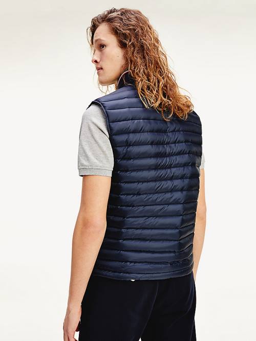 Tommy Hilfiger CORE PACKABLE DOWN VEST Dzseki Férfi Kék | TH180CHB