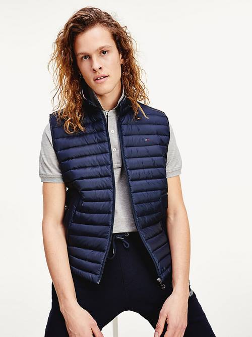 Tommy Hilfiger CORE PACKABLE DOWN VEST Dzseki Férfi Kék | TH180CHB