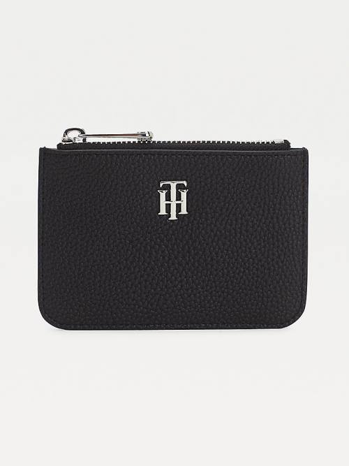 Tommy Hilfiger Card Holder Pénztárca Női Fekete | TH406TEB