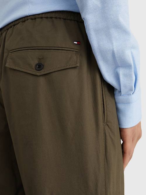 Tommy Hilfiger Cargo Relaxed Fit Poplin Chinos Nadrág Férfi Khaki | TH580IVC