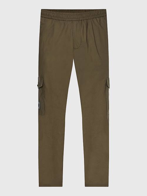 Tommy Hilfiger Cargo Relaxed Fit Poplin Chinos Nadrág Férfi Khaki | TH580IVC