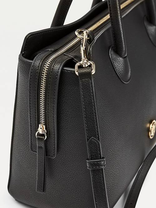 Tommy Hilfiger Charming Tommy Satchel Táska Női Fekete | TH815OUW