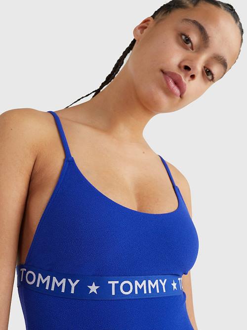 Tommy Hilfiger Cheeky Fitsuit Fürdőruha Női Kék | TH610PSF