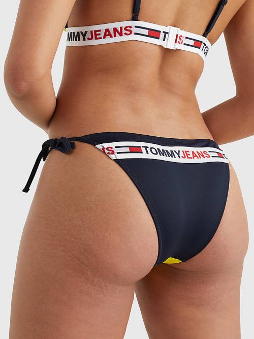 Tommy Hilfiger Cheeky Side Tie Bikini Bottoms Fürdőruha Női Sárga | TH694JMV