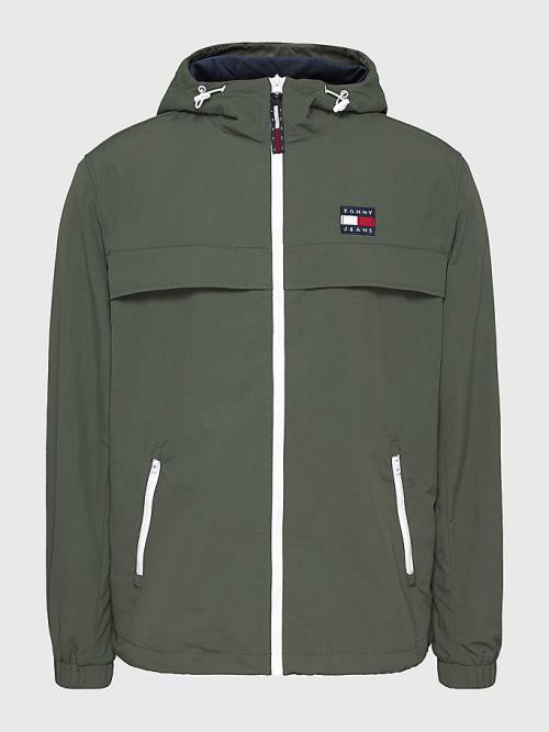 Tommy Hilfiger Chicago Windbreaker Kabát Férfi Zöld | TH217TYJ