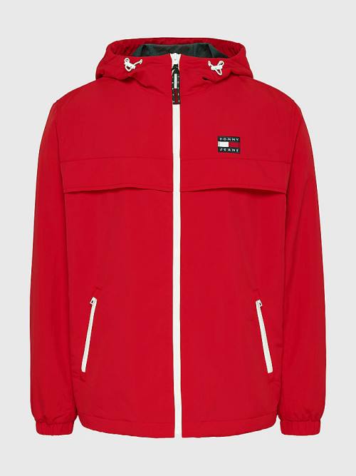 Tommy Hilfiger Chicago Windbreaker Kabát Férfi Piros | TH672HLC