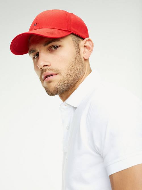 Tommy Hilfiger Classic Baseball Cap Kalap Férfi Piros | TH584NRM