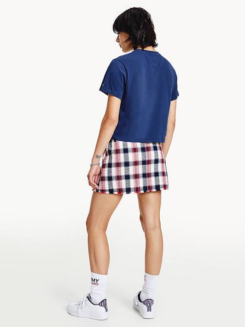 Tommy Hilfiger Classics Argyle Póló Női Kék | TH294QYG