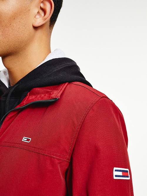 Tommy Hilfiger Classics Bomber Kabát Férfi Piros | TH325OPF