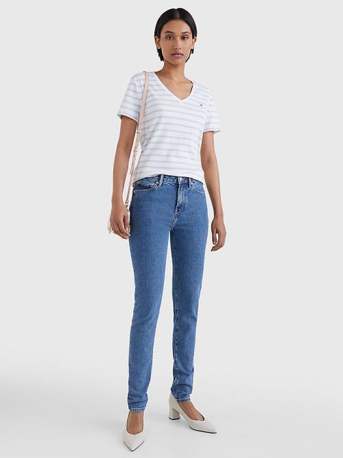 Tommy Hilfiger Classics High Rise Straight Faded Farmer Női Denim | TH197YEI