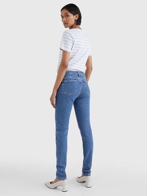 Tommy Hilfiger Classics High Rise Straight Faded Farmer Női Denim | TH197YEI