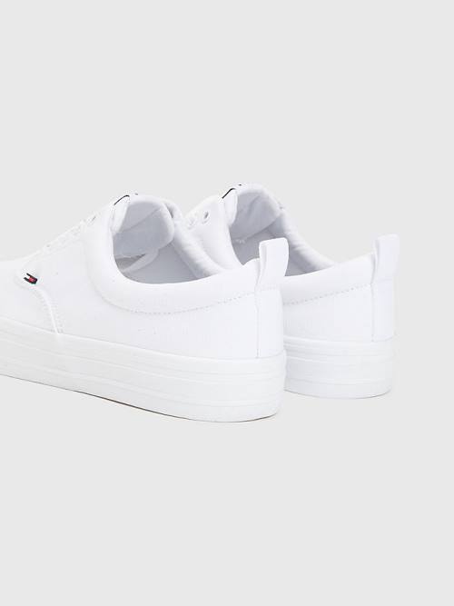 Tommy Hilfiger Classics Low-Top Tornacipő Férfi Fehér | TH326JXC