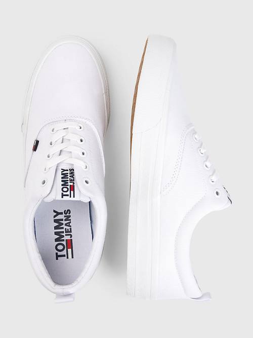 Tommy Hilfiger Classics Low-Top Tornacipő Férfi Fehér | TH326JXC