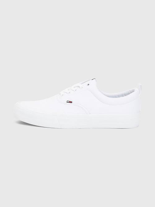 Tommy Hilfiger Classics Low-Top Tornacipő Férfi Fehér | TH326JXC