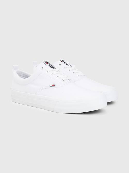 Tommy Hilfiger Classics Low-Top Tornacipő Férfi Fehér | TH326JXC