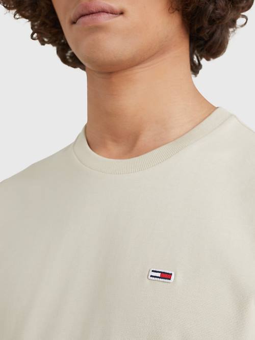 Tommy Hilfiger Classics Organic Pamut Póló Férfi Bézs | TH763GKL