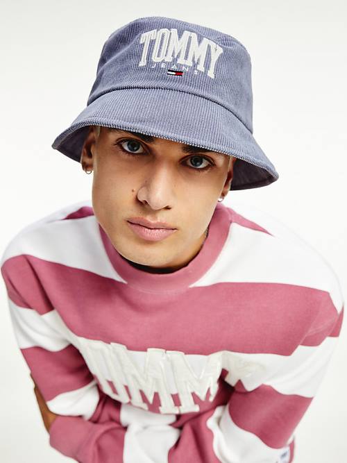 Tommy Hilfiger College Bucket Kalap Férfi Lila | TH642PFM