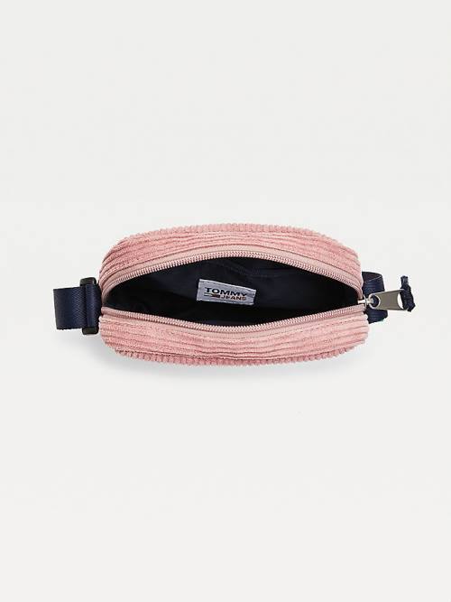 Tommy Hilfiger College Crossbody Táska Férfi Rózsaszín | TH254KIR