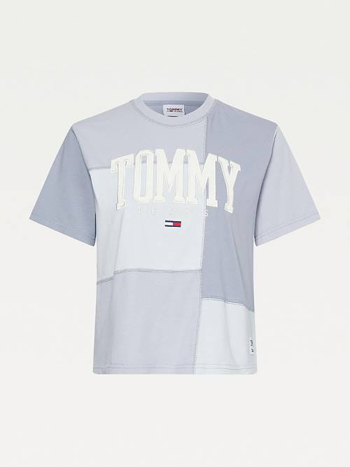 Tommy Hilfiger College Tonal Cut-And-Sewn Boyfriend Póló Női Lila | TH671RDV